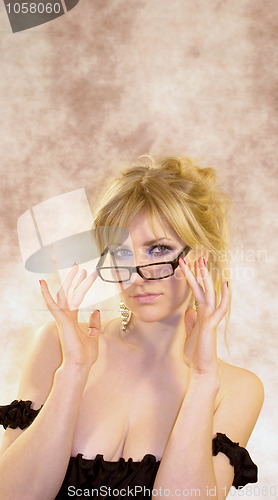 Image of Portrait of the glamour girl of the woman of fashion