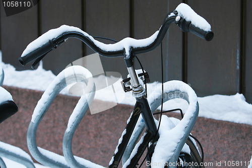 Image of Snowy bike