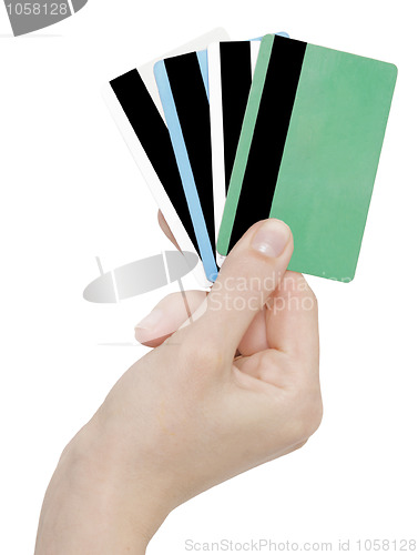 Image of cards in a hand