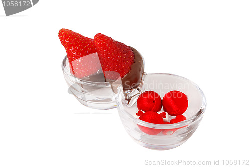Image of Strawberries in milk chocolate