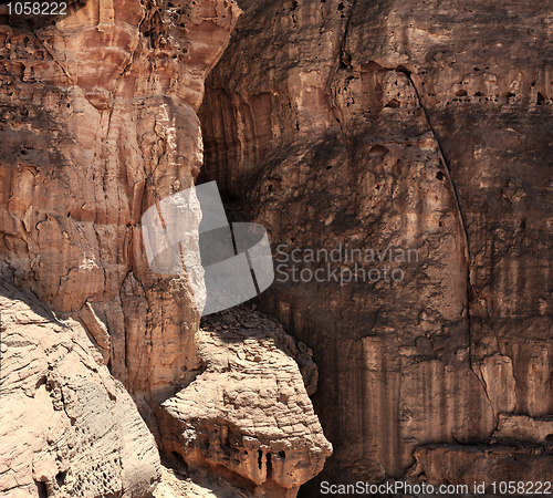 Image of Rocks in the Timna crater, Israel.