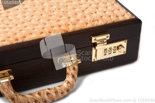 Image of Walnut Ostrich Brief Case