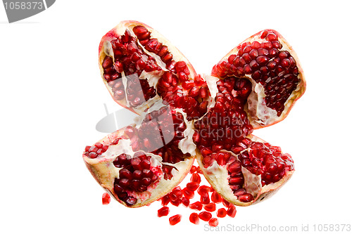 Image of  broken pomegranate