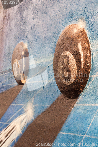 Image of Billiard balls illustration