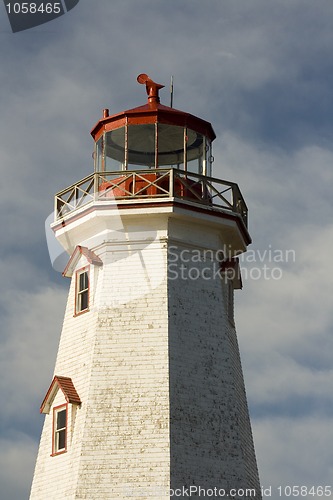 Image of Red and White Lighthouse