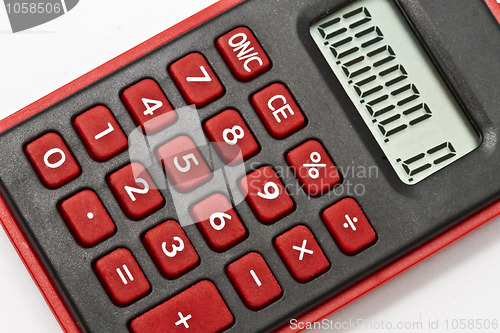 Image of Mini red calculator