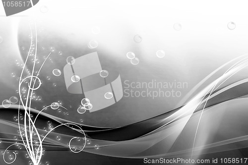 Image of Abstract water wave and bubble background