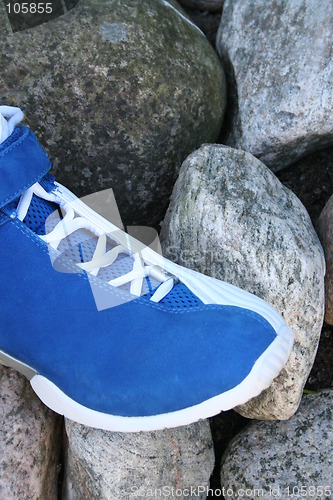 Image of Blue and white shoe