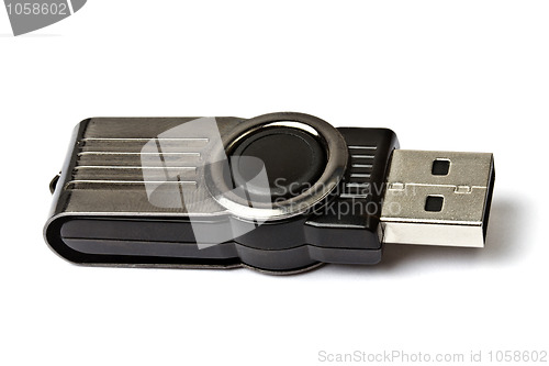 Image of USB memory stick isolated on white 