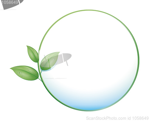 Image of green leaf circle