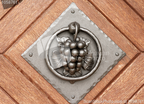 Image of Steel doorknob with ring 