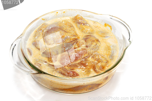 Image of Damp chicken meat