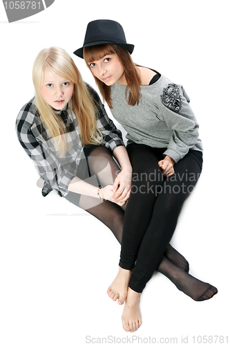 Image of Two beautiful young girls