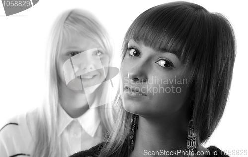 Image of Portrait two girls