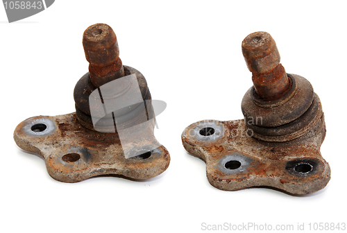 Image of Rusty spare part of the car