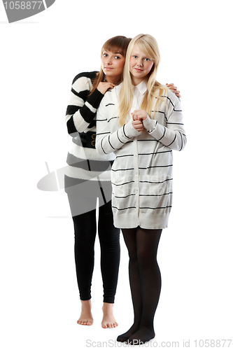 Image of Portrait two girls