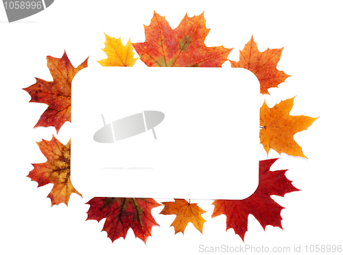 Image of Autumn sheet by frame