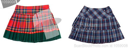 Image of Collage two striped skirts