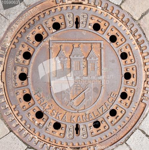 Image of Rusty manhole