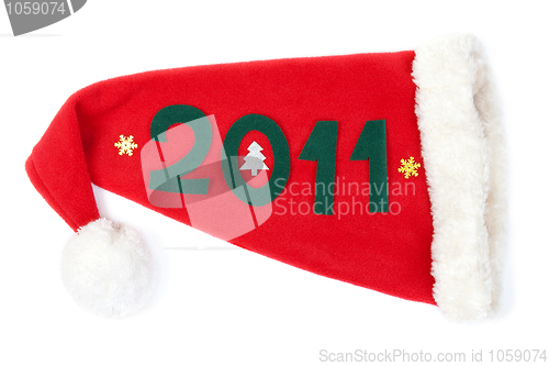 Image of Red Hat Santas in Numbers 2011