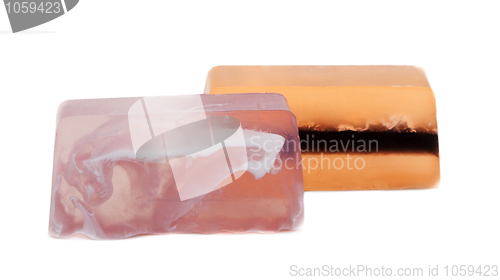 Image of Two pieces of fruit soap