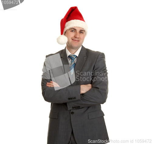 Image of Man in gray suit with tie