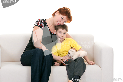 Image of Mother and son