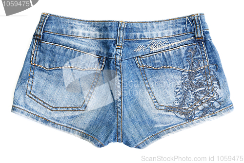 Image of Blue jean shorts