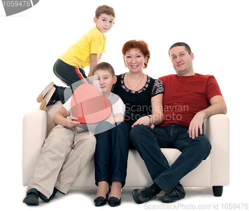 Image of Family silit on the couch