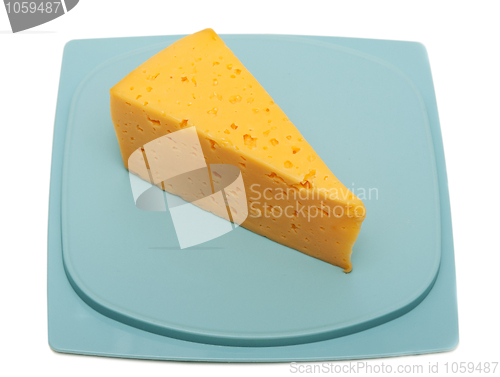 Image of Piece of fresh cheese