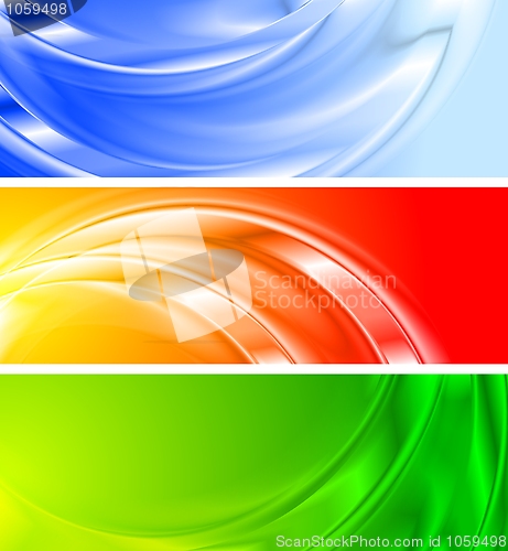 Image of Colourful banners (NO gradient mesh)