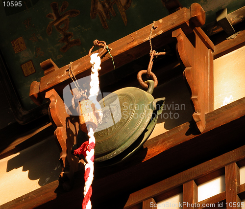 Image of  Buddhist bell detail