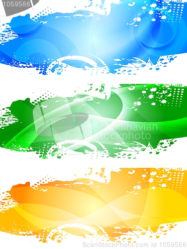 Image of Abstract banners set
