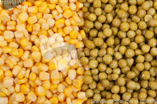 Image of Yellow corn and green beans