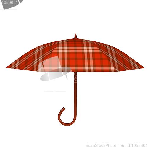 Image of Red umbrella 3d rendered