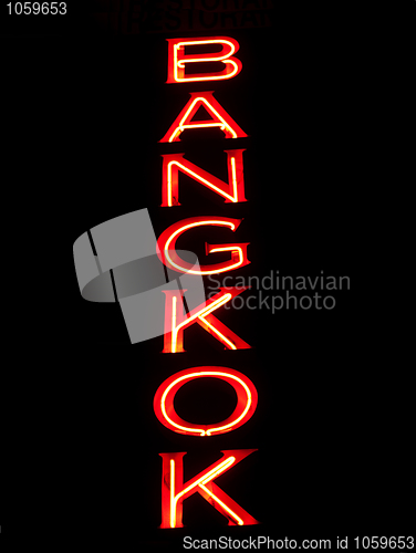 Image of Red Bangkok sign