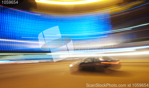 Image of Speeding car