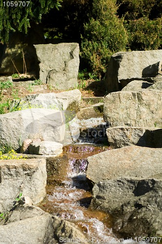 Image of Garden waterfalls