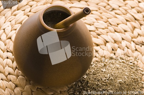 Image of argentinian calabash with yerba mate