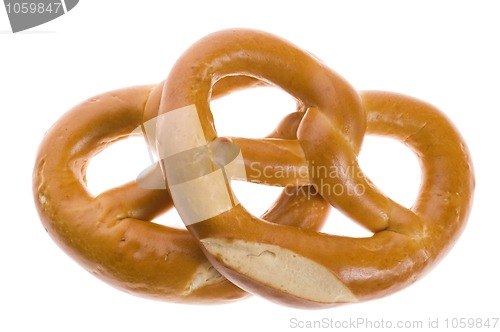 Image of Pretzels isolated on white
