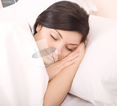 Image of sleeping woman