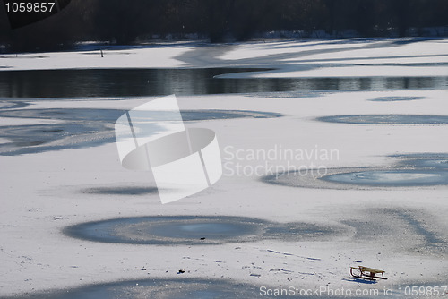 Image of Sledge on snow