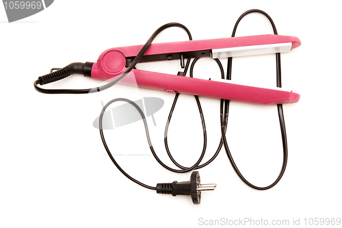 Image of Electric pink hair straightener