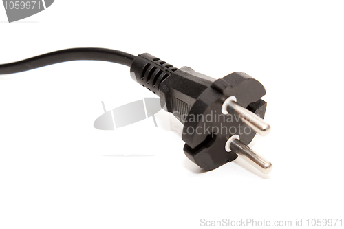 Image of Black electrical plug