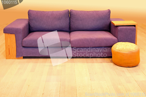 Image of Purple sofa