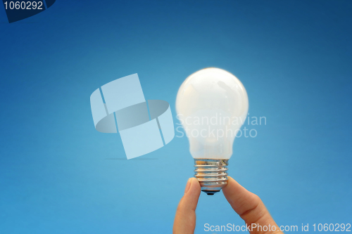 Image of Background with lit lightbulb