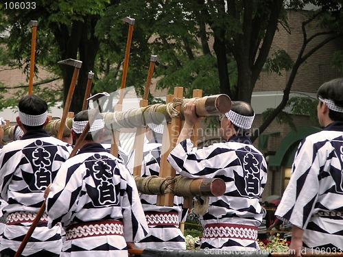 Image of Japanese festival group