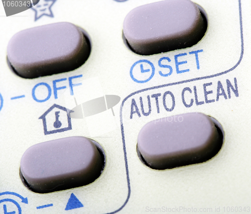 Image of Remote buttons.