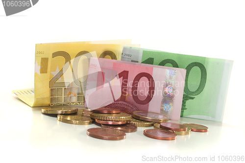 Image of Euro notes and euro coins