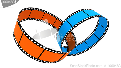 Image of Two 3d blank films ring